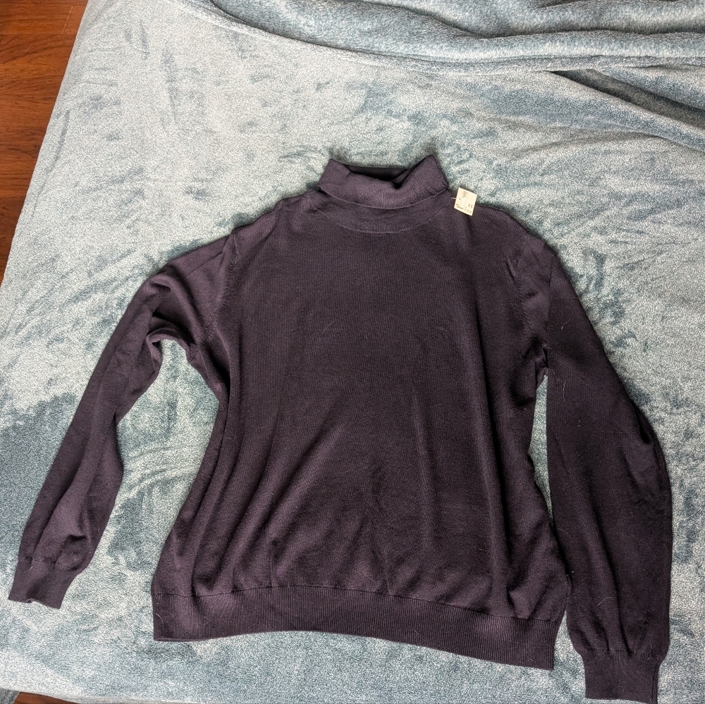 H&M Black Cowl Neck Sweater Soft Knit